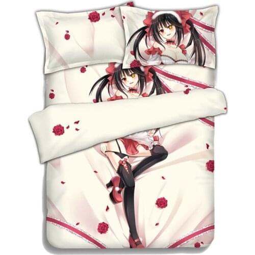 Hobby Express Kurumi Tokisaki - Date a Live Japanese Bed Blanket or Duvet Cover with Two Pillow Cases ADP-CP151206