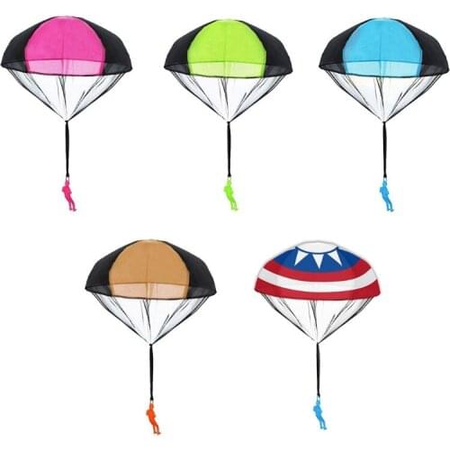 J60B 1PC Outdoor & Indoor Beach Games Family Games Mini Throwing Parachute Kit