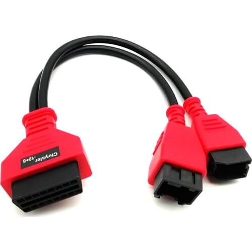 OBDII Cable Adapter for Chrysler -12+8 Cable for Autel Maxisys Series Scanners