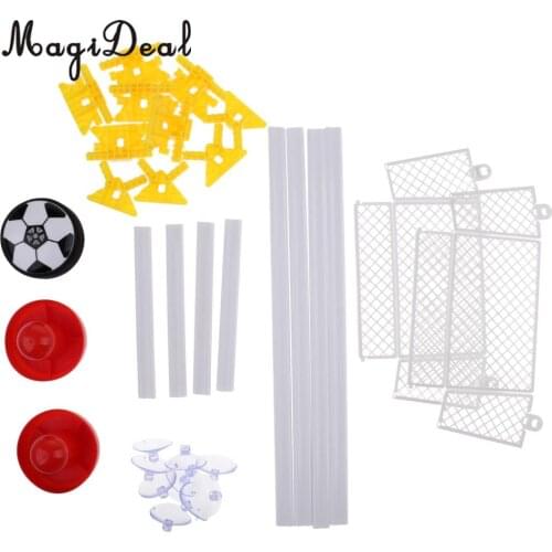 MagiDeal Kids Mini Air Hockey Hover Ball Indoor Football Soccer Sport Toy Set 1 Ball + 2 Pushers + 2 Gate + Mounting Hardware