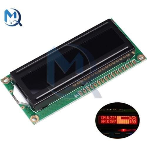 16*2 Character 5V Red Screen 1602A LCD Display Module SPLC44780C/EQV Controller Monitor For Arduino