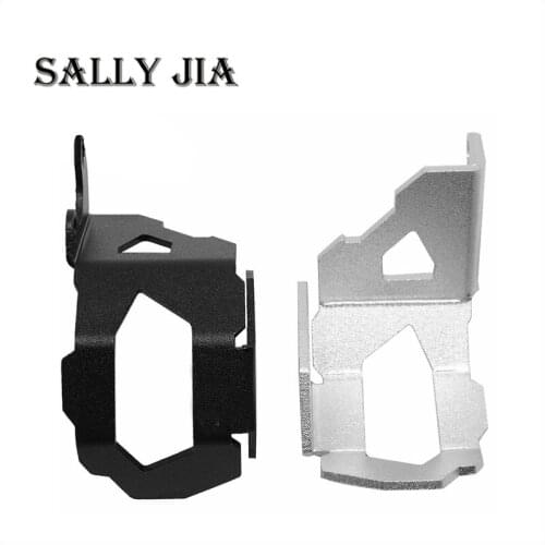 Motorcycle Black/Silver Front Brake Fluid Oil Reservoir Guard Cover Protect For BMW F800GS 2013-2018 For BMW F700GS 2013-2018