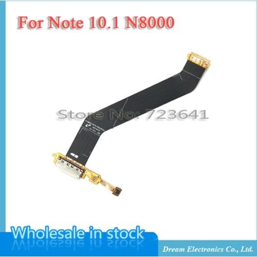 MXHOBIC 5pcs/lot Charging Port Dock Connector Flex Cable For Samsung Galaxy Note 10.1 N8000 Charger Flex Free shipping