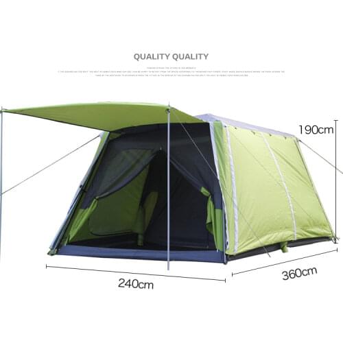 Landwolf Special large outdoor camping 2rooms for 5-8 people big family party travel team tent multiplayer outdoor camping tent