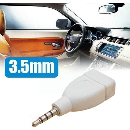 Converter Adapter USB 2.0 Female to 3.5mm Male AUX Durable Jack Audio DXY88 Car Plug E0H8
