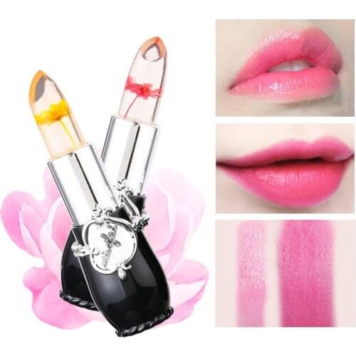 Transparent Jelly Lipstick Temperature Change Moisturizing Long Lasting Belleza Batom Lipstick Makeup Cosmetics Wholesale TSLM1