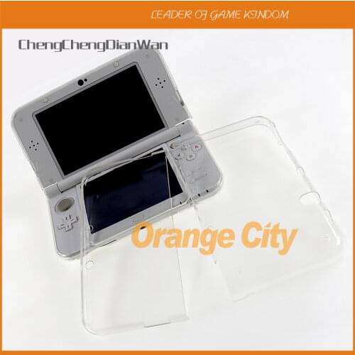 3pcs Clear White Soft TPU Protective Case Game Console Protector Skin Cover Shell for New 3DS LL XL Console ChengChengDianWan