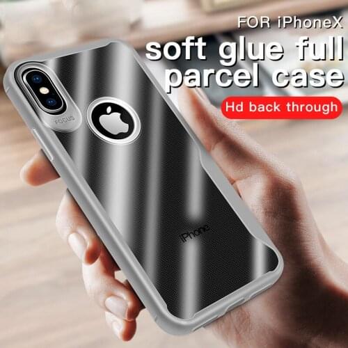 Hot Sale Clear Silicone Soft Case For iPhone 12pro XS Max XR X 11 pro 7 8 PlusTPU Back Cover Shockproof Case Soft