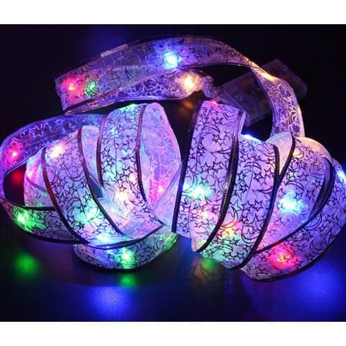 4M Christmas Ribbon LED Light String Christmas Tree DIY Decoration