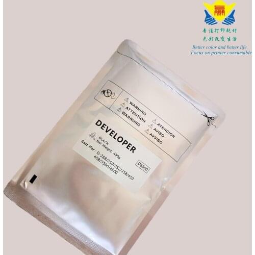Compatible black Developer powder for Toshibas E-studio D-450 352 358 458 288 350 3500 4500 laser printer copier 450g per bag