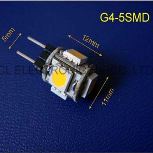 High quality 5050 3 chips DC12V G4 LED decorative lamp,G4 lighting Bulbs,G4 Led crystal lamps free shipping 200pcs/lot