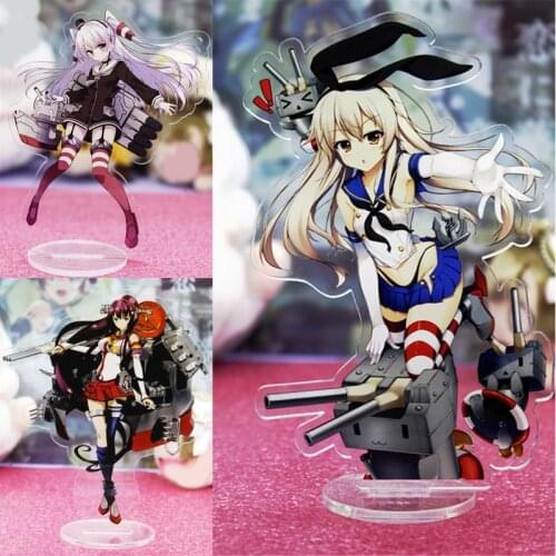 1pcs Cartoon Kantai Collection Anime shimakaze Printed Acrylic Stand Figure Cosplay Prop Home Desk Decor for Boy Girl Gift