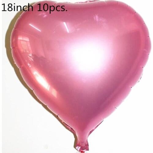 10pcs wedding Birthday Party Inflatable pearl pink balloons star/heart Ballons Aluminum Foil Balloon bexigas para aniversario