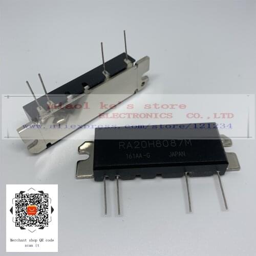 100%Original: RA20H8087M RA20H8087M-101 [ 806-870MHz 20W 12.5V, 3 Stage Amp.PACKAGE CODE: H2S. For MOBILE RADIO ]