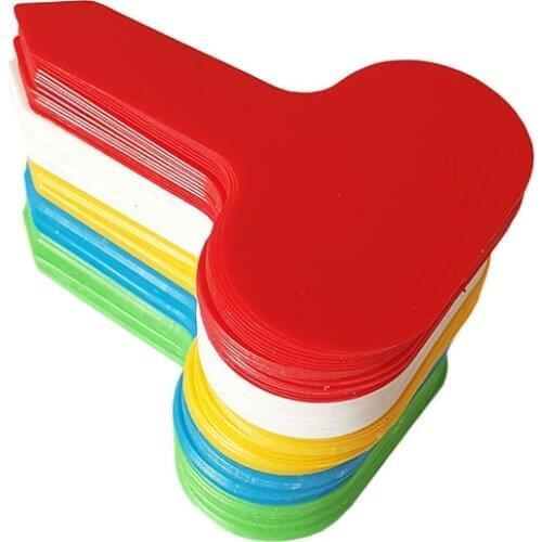 100PCS Plant Markers T Shape Garden Labels Gardening PVC Plastic Plants Tags Nursery Bonsai Succulent Plant Classification Card