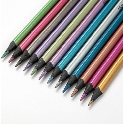 12 Colors Wood Pencil Set Artist Drawing Painting Stationery Art Colored Pencils for Gift Graffiti Sketching Pen School Supplies