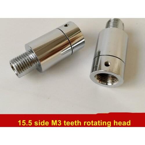 2pcs 15.5 Side M3 Teeth Rotating Head M10*1 Teeth Spotlights LED Floor Lamps Universal Head DIY Lighting Hardware Accessories