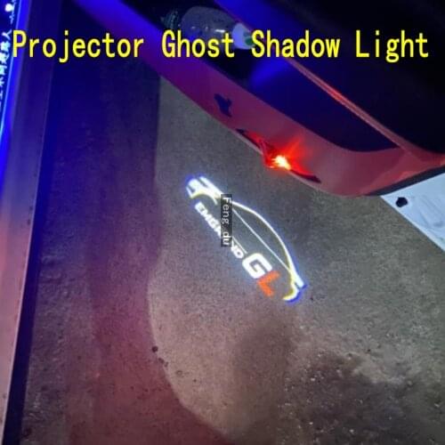 2pcs For Geely Emgrand GL GS EC8 EV8 ec7 GSE GX9 GX7 Car LED Door Warning Light Projector Ghost Shadow Light Welcome Light