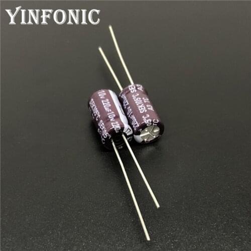 20Pcs 220uF 10V TEAPO SEK Series 6.3x11mm 10V220uF Aluminum Electrolytic Capacitor