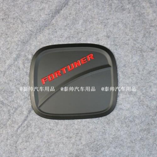 2012-2017 for fortuner black colour oil tank cover gas tank cover ranger accessories fortuner logo oil tank cover gas tank cover