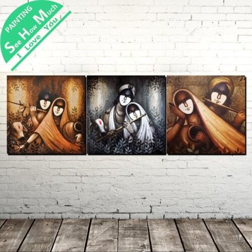 3 Piece Ancient Women Modern Wall Art Canvas Painting Posters and Prints Framed Art Painting Pictures for Home Decoration