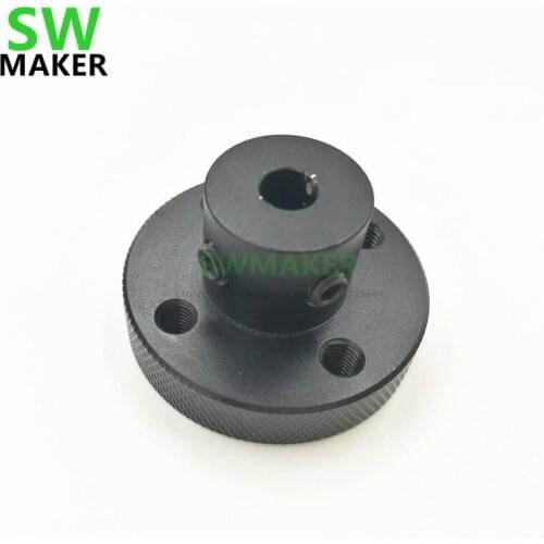 3pcs 1/4'' 5mm/6.35mm/8mm aluminum jog knob hand wheel