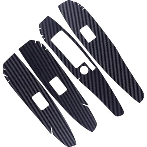 4pcs Inner Window Lift Switch Button Panel Cover Door Armrest Sticker Trim fit for Toyota Camry 2018 2019 2020 left hand Drive