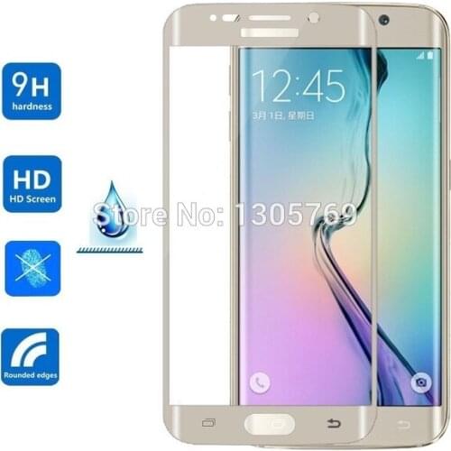 50pcs/lot 0.3mm 2.5D Arc Edge Premium 3D Full Screen Coverage Tempered Glass Screen Protector For Samsung Galaxy S6 edge