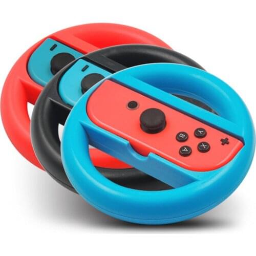 66set ABS Handle Steering Wheel Stand Holder for Nintend Switch Left Right Joy-Con Joycon NS Controller Gamepads