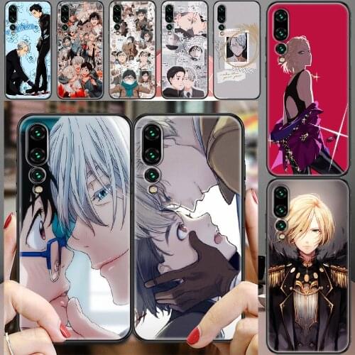 Yuri on Ice Katsuki Plisetsky Phone case For Huawei P Mate P10 P20 P30 P40 10 20 Smart Z Pro Lite 2019 black art Etui painting