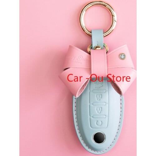 For Nissan Teana X-Trail Qashqai Tiida Remote Smart Key Fob Case Holder Cover Leather For Girls