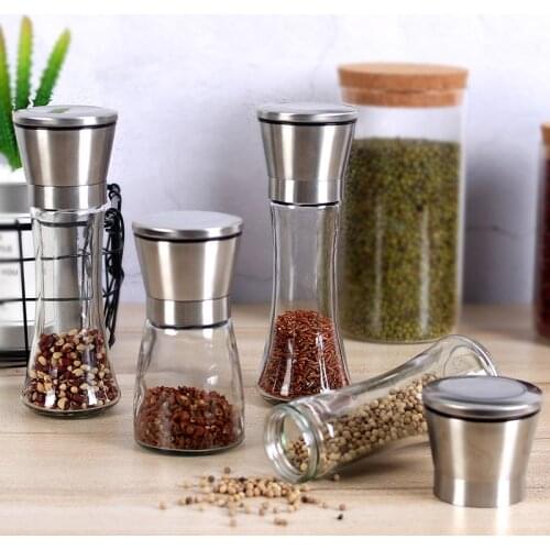 High Bottle Grinder 304 Stainless Steel Pepper Grinder for Pepper/Chinese Pepper/black Pepper Grinding Spice Container