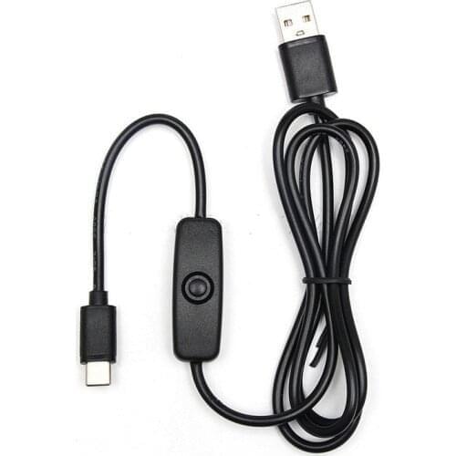 3A USB Type C Cable for Samsung S10 S9 S8 Huawei P30 Pro Fast Charge Type-C Phone Charging Wire USB C Cable With ON OFF Switch