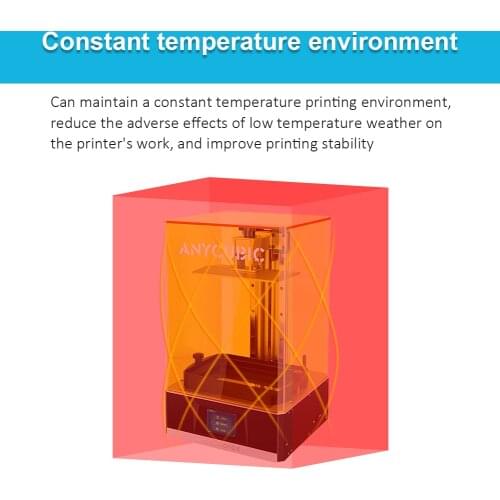 Enclosure Light Curing 3D Printer Dust Cover Insulation Blackout for Elegoo Saturn Anycubic Photon Mono X Phrozen Sonic 4K