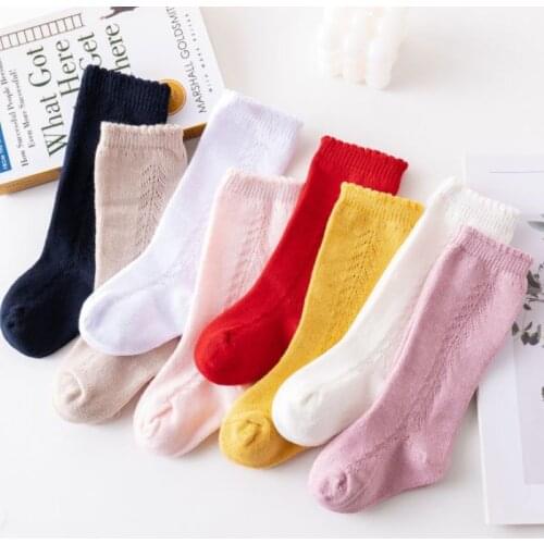 Kids Socks New Baby Girls Knee High Socking Cotton Soft Lace Children Socks Princess 0-3Yrs Toddler Girl socks