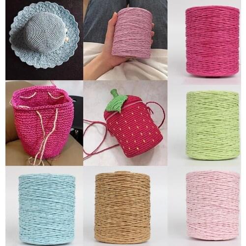 New Paper Raffia Cord Twisted Ribbon Rope Gift Wrap Decor Handicraft Materials Craft DIY Hat Bags Scrapbook Braided Decor Cord