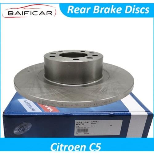 Baificar Brand New High Quality Rear Brake Disc Discs Kit Set 2PCS For Citroen C5