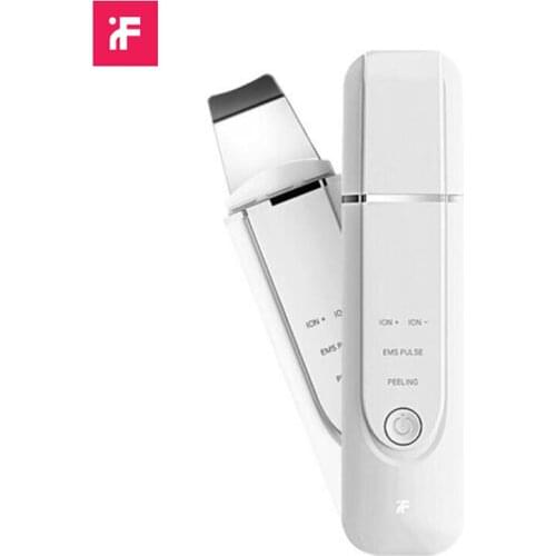 Original Youpin Ultrasonic Skin Scrubber Blackheads Remover Skin Lifting Peeling Shovel Cleaner Ion Acne EMS Facial Massager