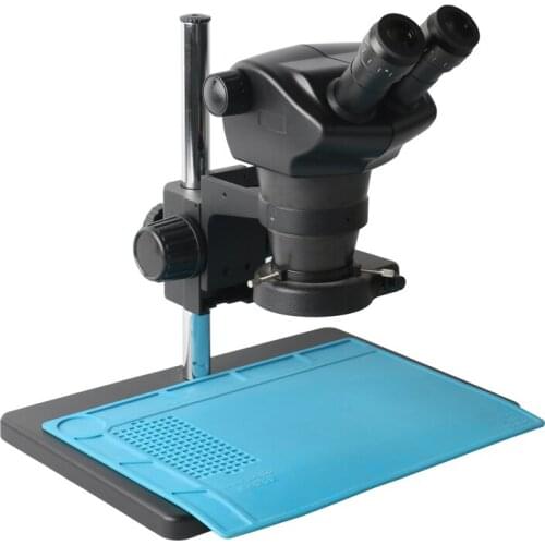 Professional 8X-50X Zoom Lab Binocular Microscope 144 LED Light Industrial Stereo Magnifier Soldering Inpection Tool Set