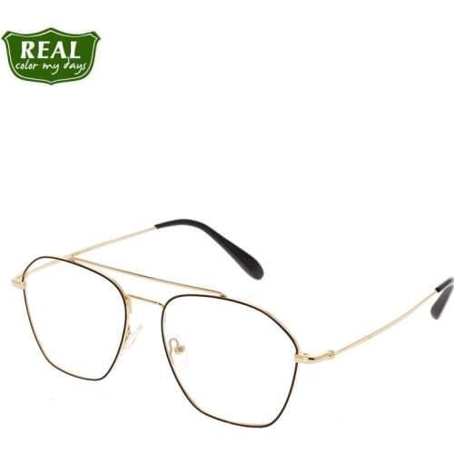 Optical Glasses Frame Supper Light Metal Gold Myopia Spectacle Frames Men Glasses Frame Women Oversize Thin Frame Eyeglasses
