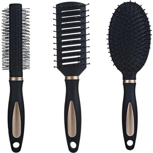 3 colors Ladies comb natural rubber air cushion antistatic massage comb ball nylon elastic Airbag comb hairdressing tool