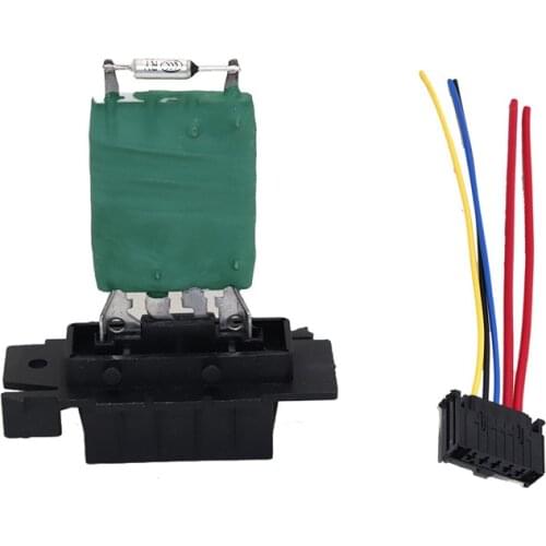 13248240 Heater Blower Motor Fan Resistor With Wiring Harness For Vauxhall Opel Corsa Fiat Punto 12V Car Heater Resistor