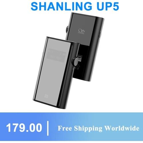 SHANLING UP5 Dual ES9219C Chip Balanced Bluetooth Decoding USB DAC Headphone Amplifier 2.5/3.5/4.4mm DSD256 PCM 384Khz Decoder