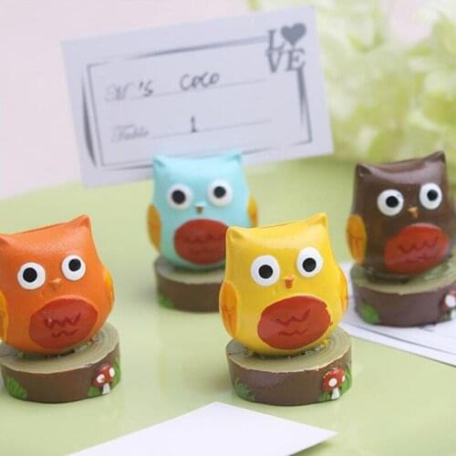 Owl seat card holder clamp European creative wedding supplies Wedding seats 20pcs/lot