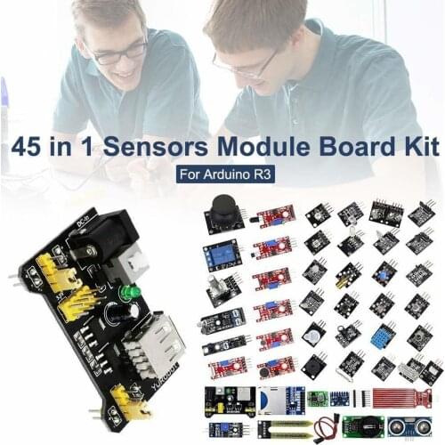45 Sensor Assortment Kit 37 Sensors Kit Sensor Starter Kit For Arduino Raspberry Pi Sensor 16 in 1 Robot Projects Starter Kit