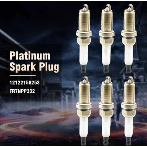 6 pcs/lot PLZFR6A-11S 12122158253 Spark Plug For BMW E60 E83 E90 E93 Opel Vectra Saab PLZFR6A11S PLZFR6A 11S