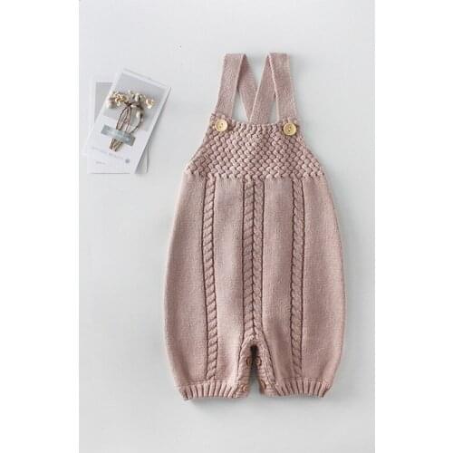 Knitted Baby Clothing Autumn Knitted Baby Rompers Newborn Baby Overalls Woolen Newborn Girls Boys Jumpsuit Baby Clothing
