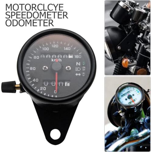 12V Universal Motorcycle Speedometer Tachometer Speedo Meter With LED Backlight Tachometer Instrument