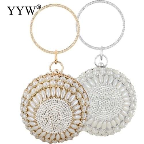 Diamond Evening Party Bags Women Clutch Bag Personality Circular Ring WomenS For Wedding Party Ladies Handbag Birthday Gifts