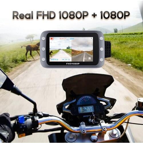 Maiyue star Full HD Dash Cam 1080P + 1080P WiFi Motorcycle DVR Waterproof Front and Rear View Motorcycle Camera GPS Recorder Box